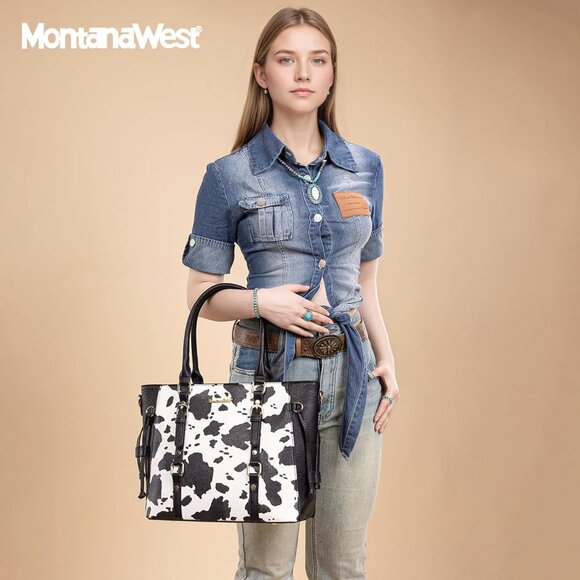 3PCS Purses for Women Tote Bag and Wallet Set Shoulder Satchel Handbags - Picture 6 of 8